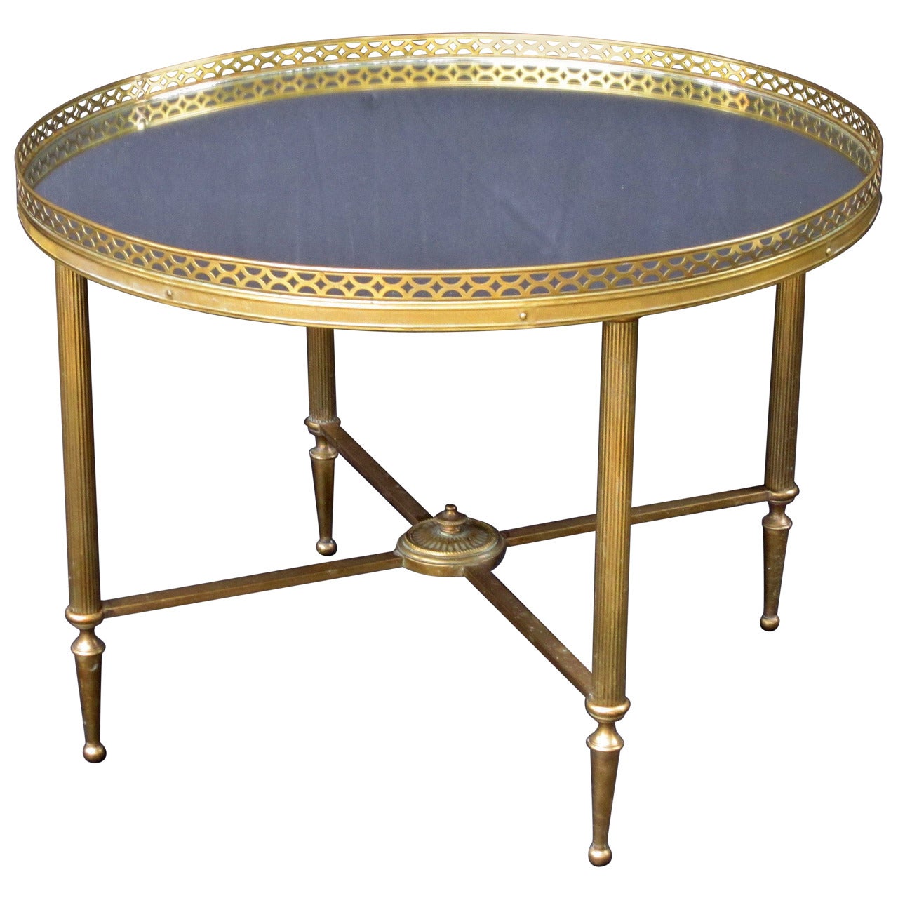 French Mirrored Low Table