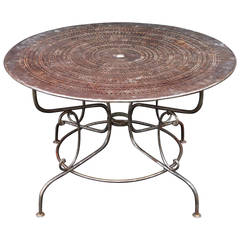 Large French Round Table for the Garden