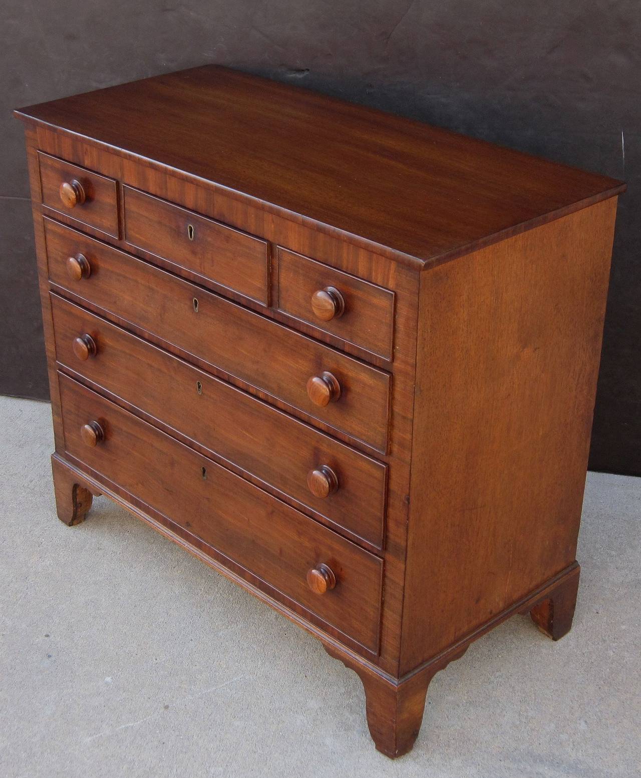 English Small Chest of Mahogany 1