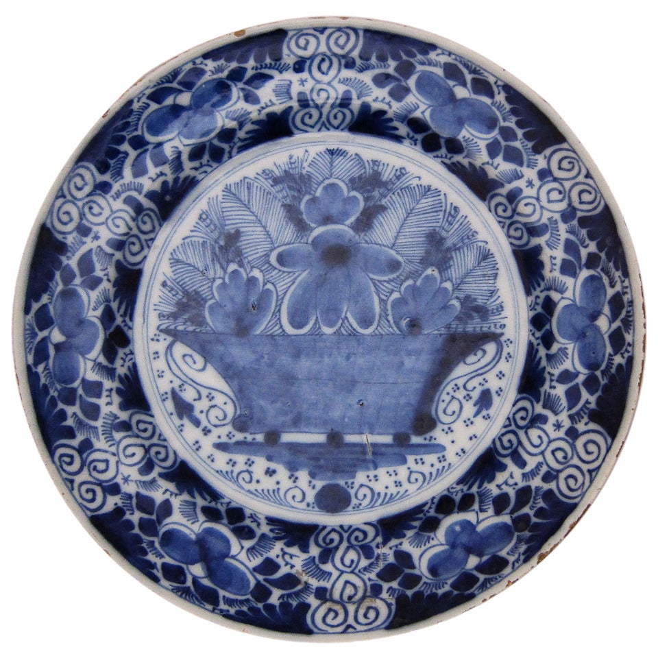 Early Delft Blue and White Charger