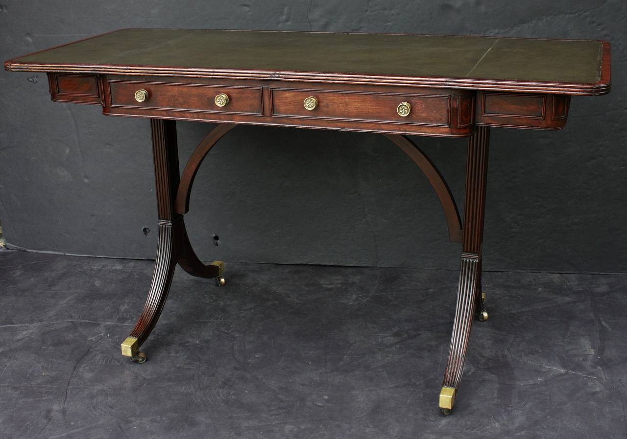 Regency Writing Table or Desk In Excellent Condition In Austin, TX