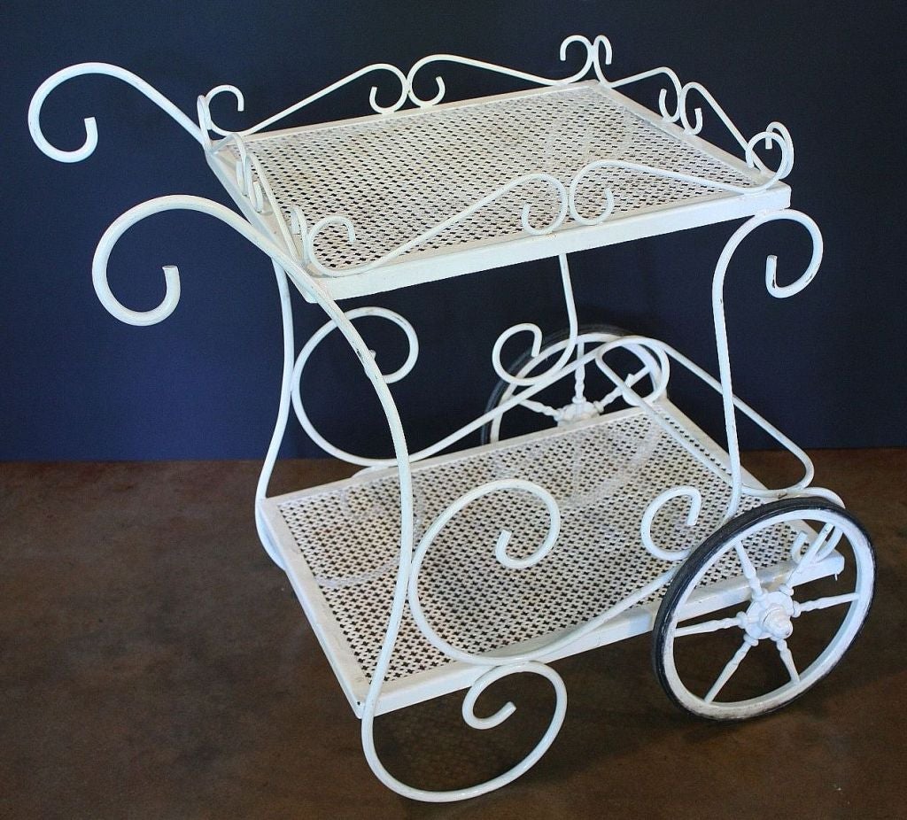 Fin de Siècle-era Drinks Cart or Trolley from France 1