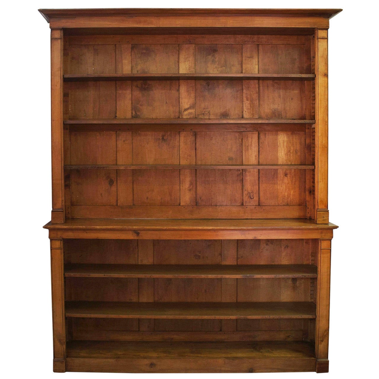 Large French Bookcase of Cherry at 1stDibs