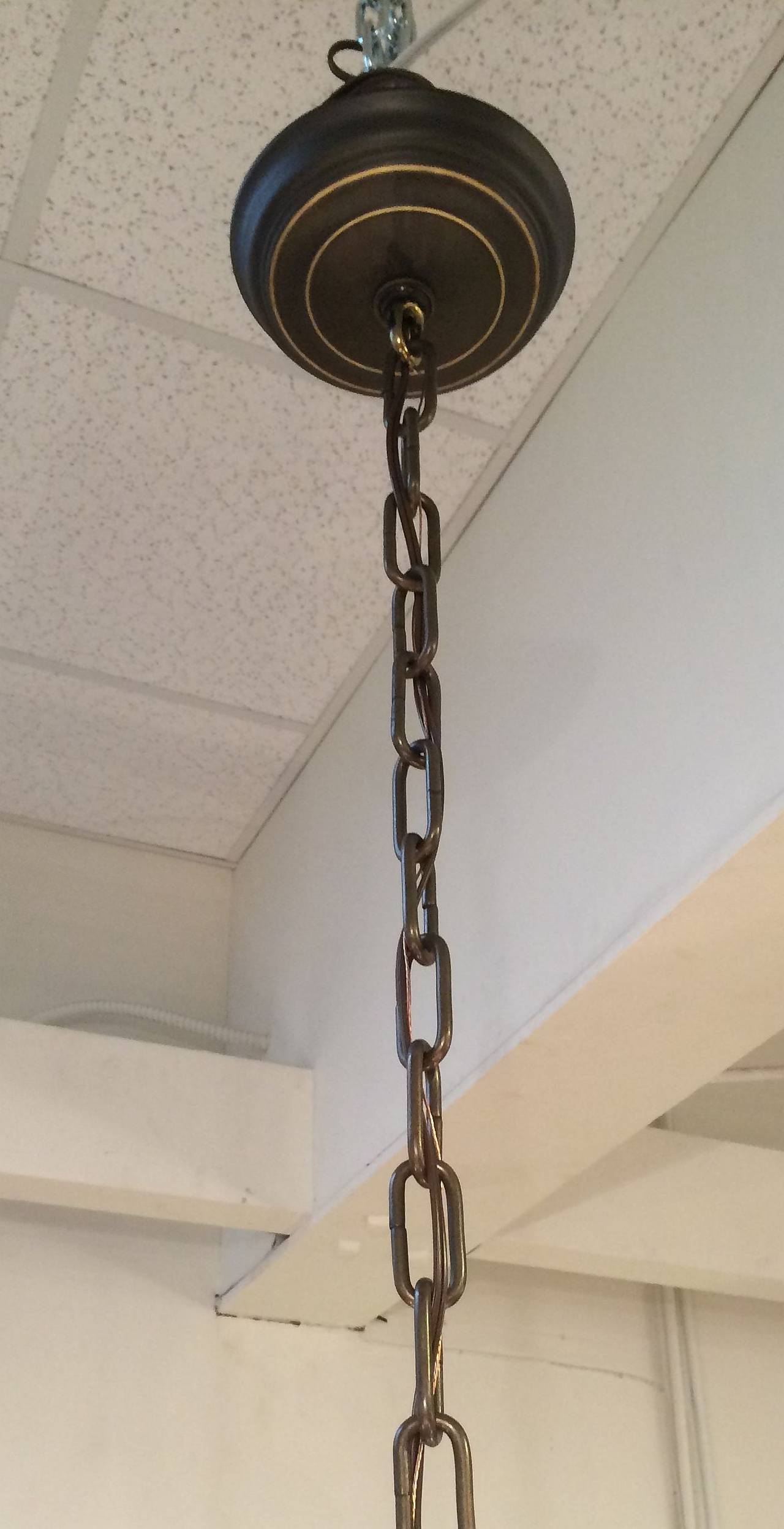 Large Antler Horn Eight-Light Hanging Fixture (58
