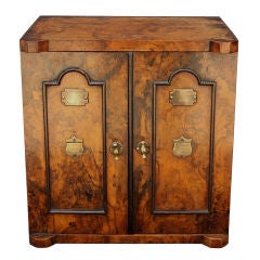 Scottish Tobacco Humidor of Burr Walnut