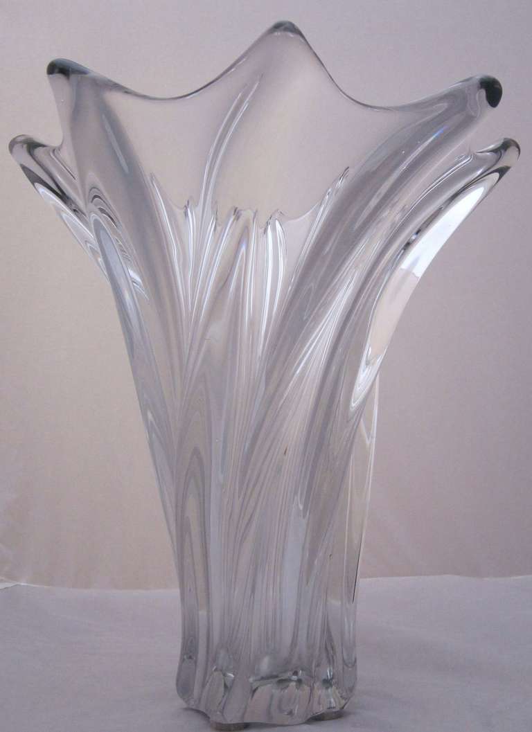 French Art Glass Vase by Vannes of Nancy, France