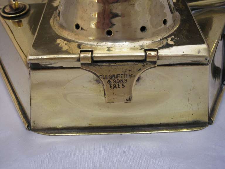 British Marine or Ship's Lantern of Brass 4