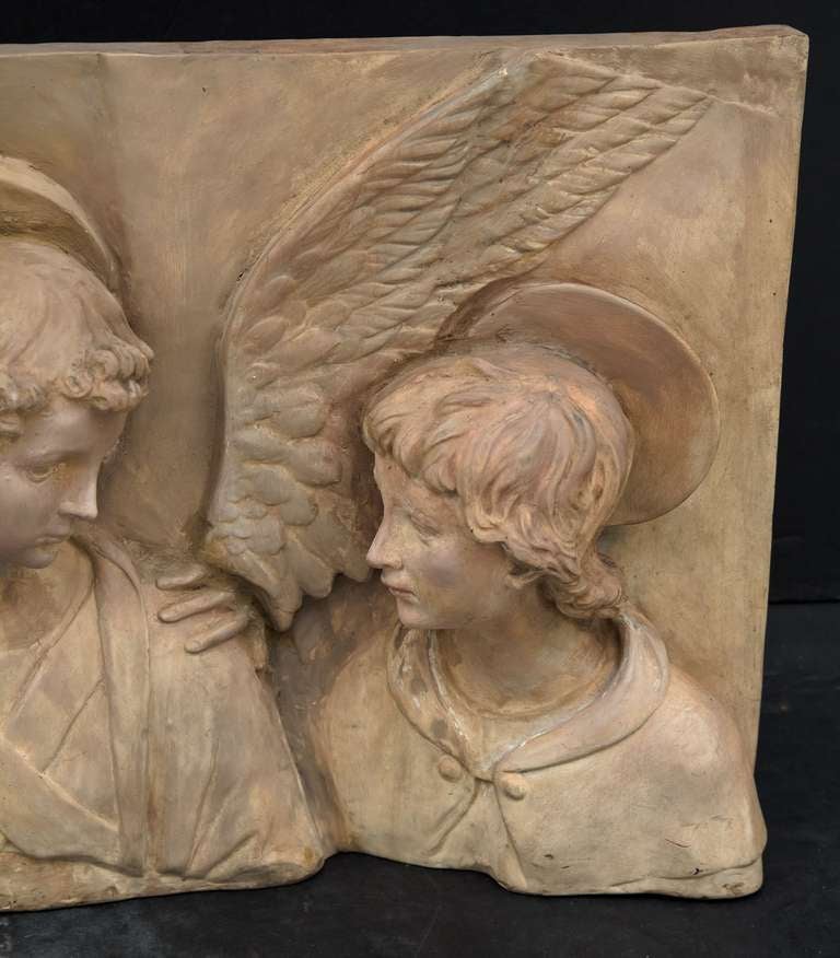 Italian Bas-Relief Plaque of Angels 1