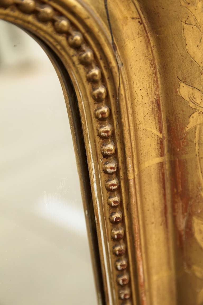 Louis Philippe Large Gilt Mirror (H 55 1/2 x W 39 3/4) 4