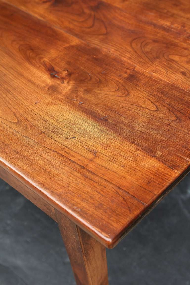 French Farm Table of Cherry with Two Drawers 3
