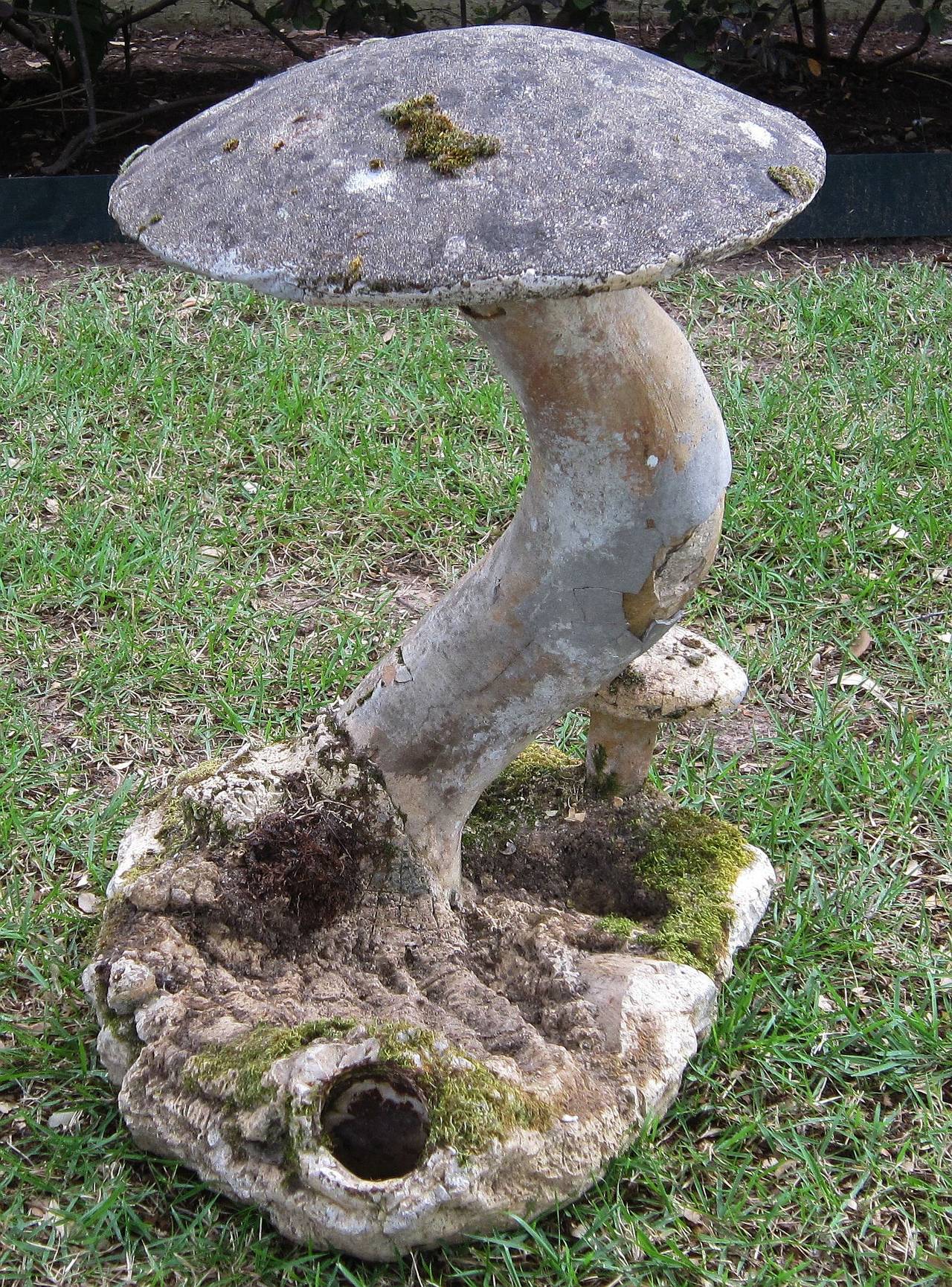 stone mushrooms for the garden