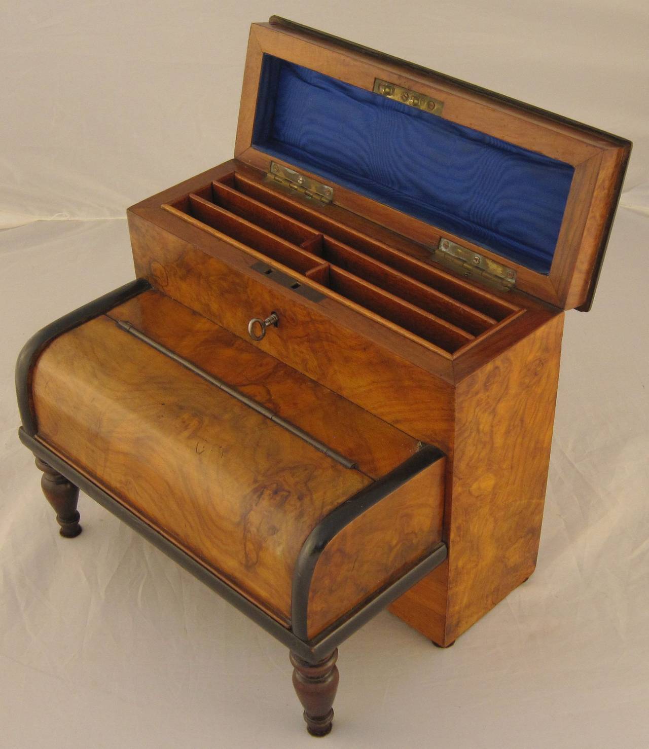 Early 20th Century English Desk Set with Inkwells and Stationery Box