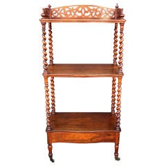 English Whatnot Etagere of Rosewood