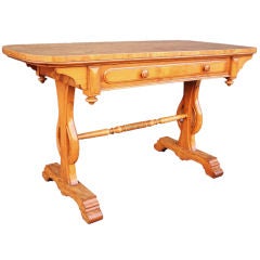 English Library or Sofa Table of Satinwood