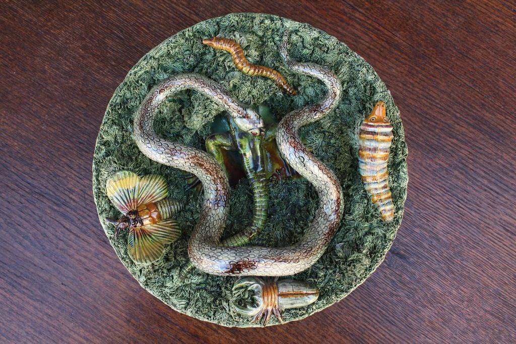 Majolica Palissy Charger by Jose A. Cunha 4