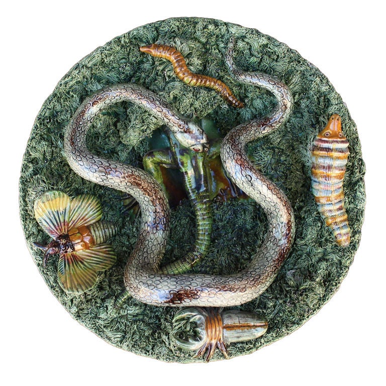 Majolica Palissy Charger by Jose A. Cunha