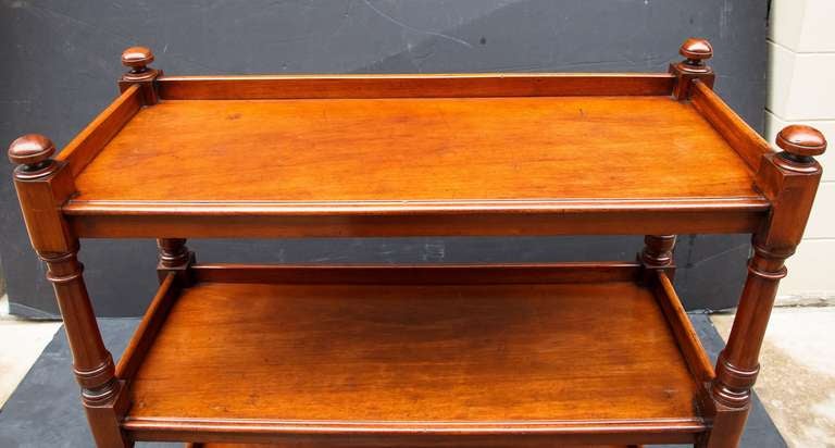 19th Century English Trolley or Console Server of Mahogany