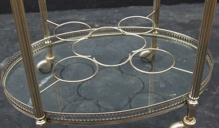 French Silver Gilt Drinks Cart 1