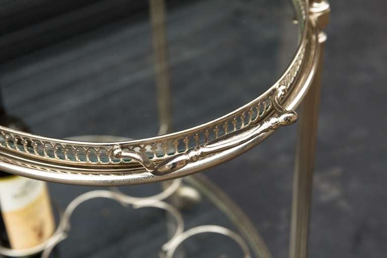 French Silver Gilt Drinks Cart 4
