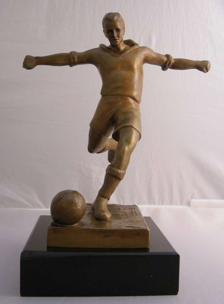 Soccer Trophy Figure by Edouard Fraisse 3