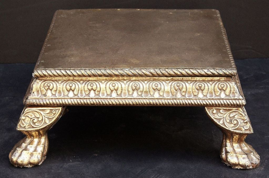 Pedestal Stand with Lion's Feet by P.H. Muntz