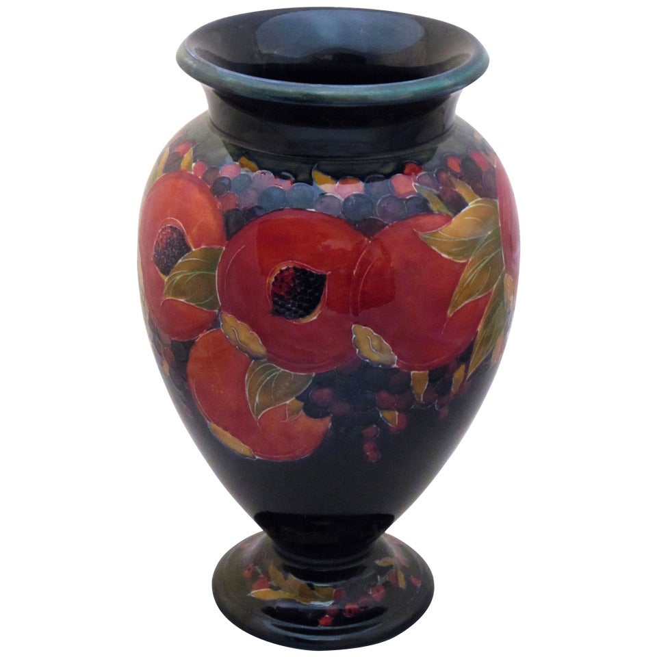 Large Moorcroft Vase with Pomegranate Pattern