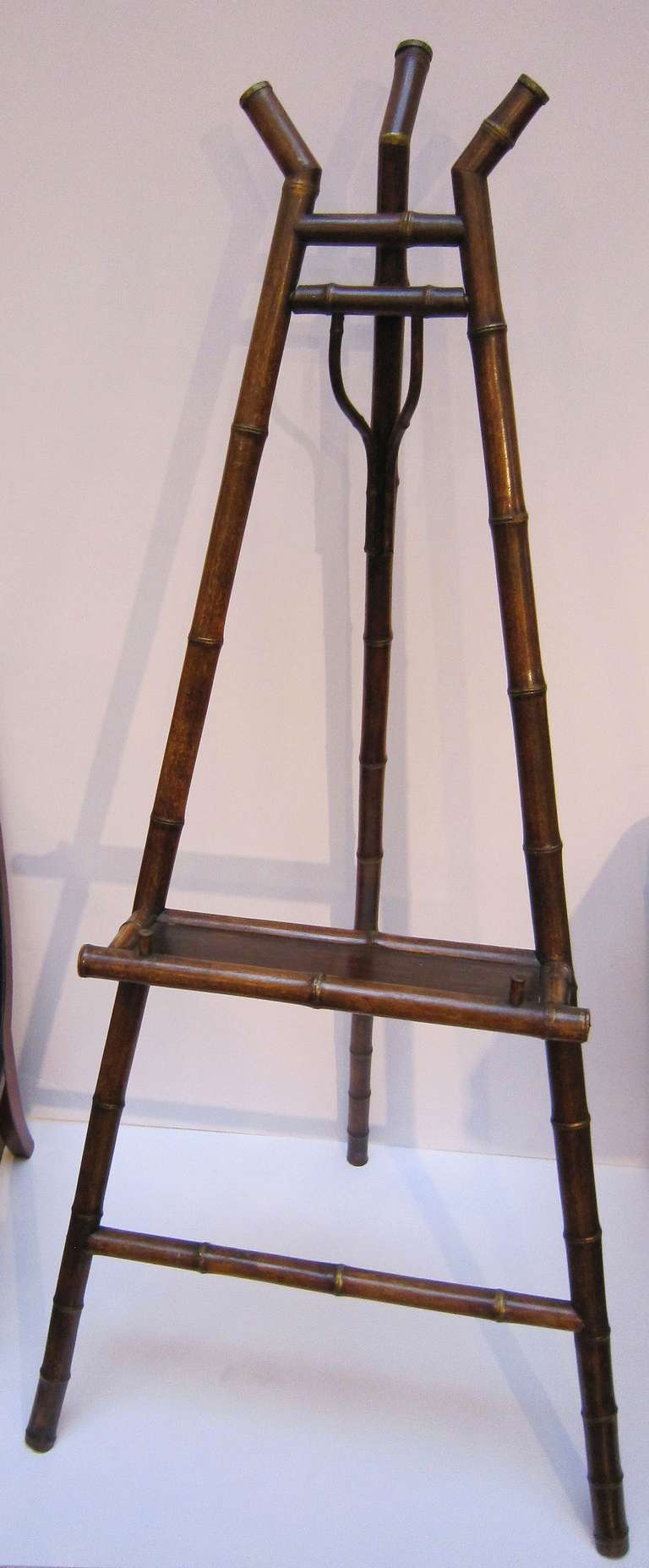 English Bamboo Display Easel In Excellent Condition In Austin, TX