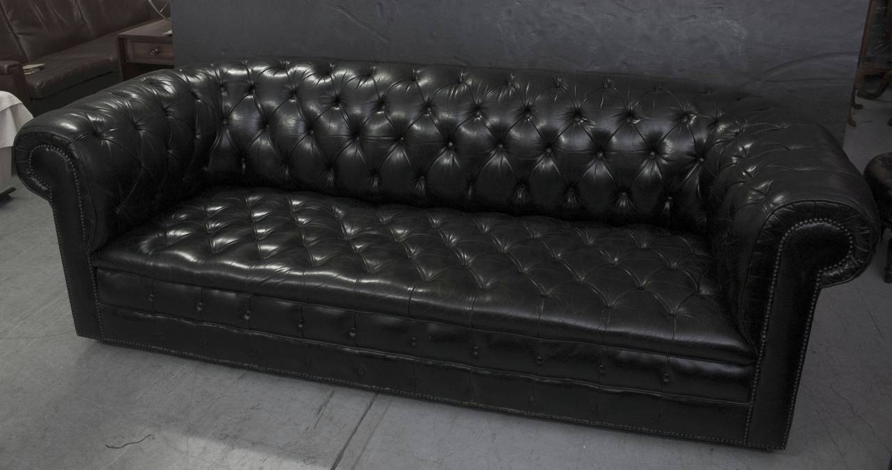20th Century English Large Chesterfield Sofa