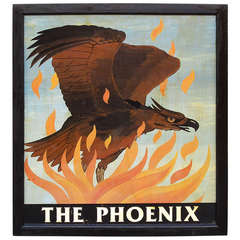 Vintage English Pub Sign - The Phoenix