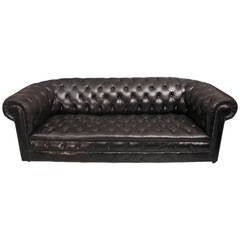 Vintage English Large Chesterfield Sofa