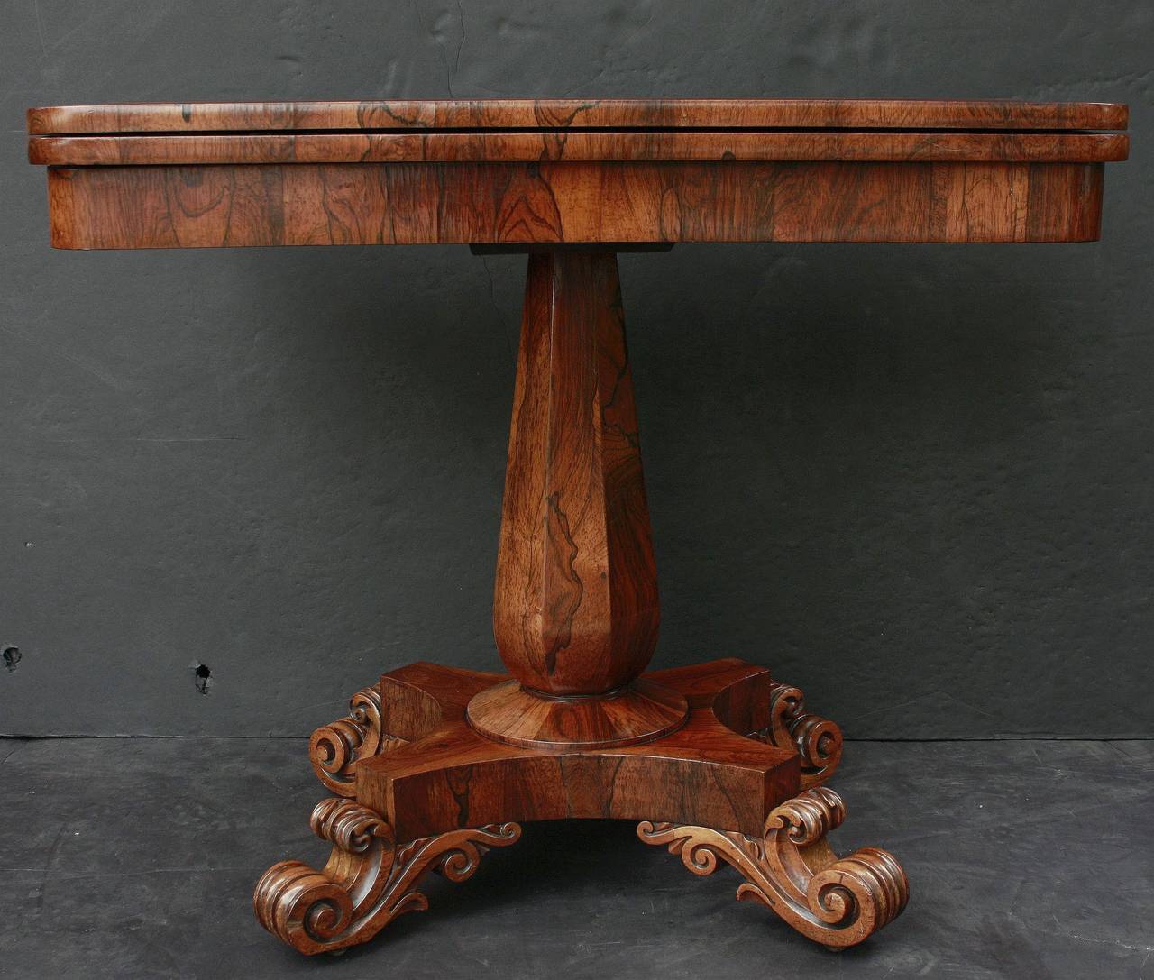 19th Century English Games Table of Rosewood