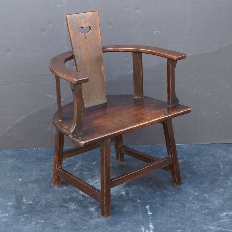 English Arts and Crafts Armchair of Oak