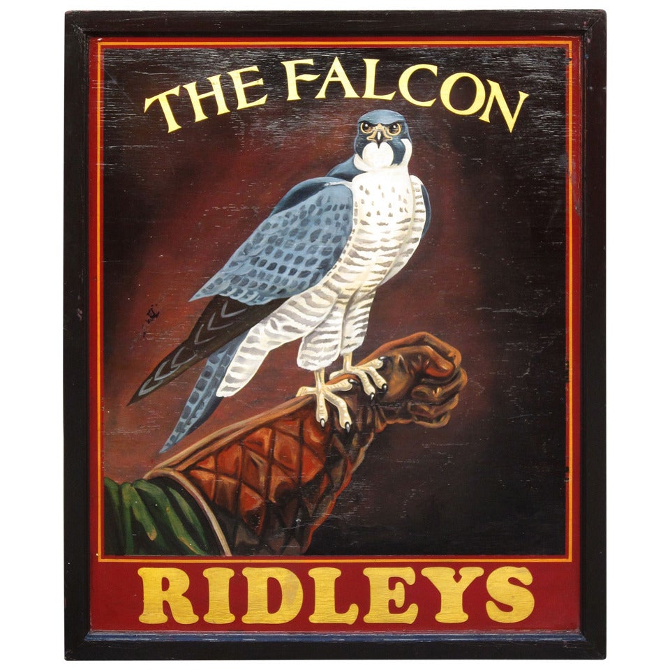 English Pub Sign - The Falcon (Ridley's)