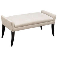 English Upholstered Bench (Two Available)