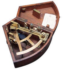 Antique Nautical Sextant in Presentation Box