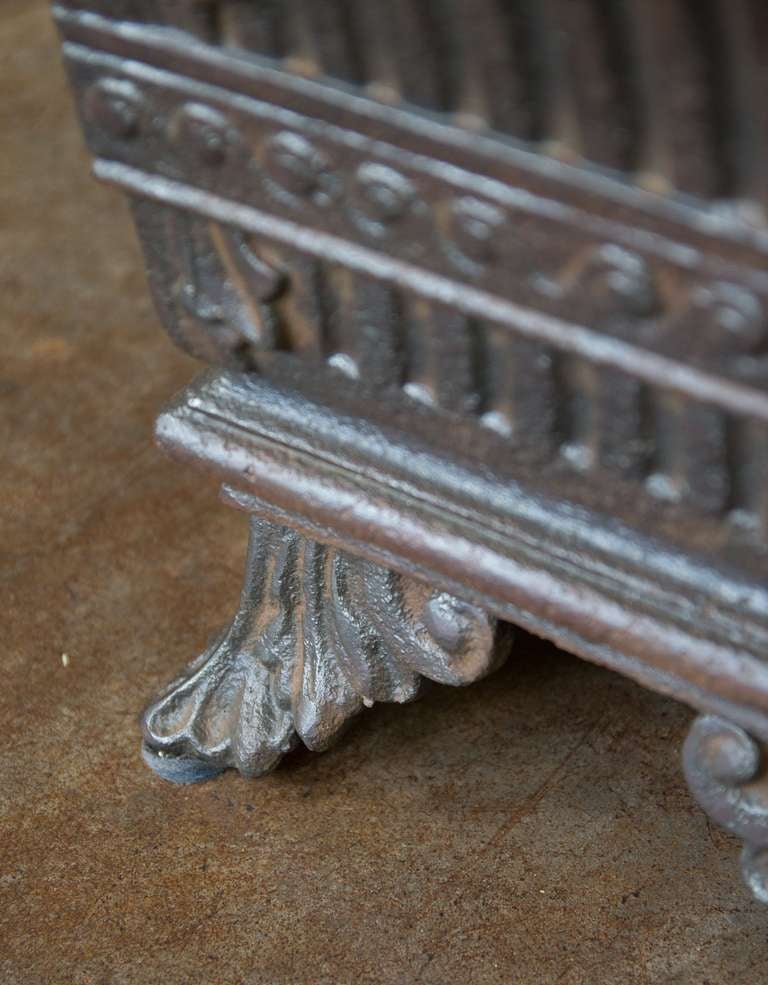 French Low Planter of Cast Iron 1