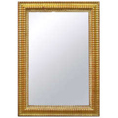 French Gilt Rectangular Wall Mirror (34" x 25")