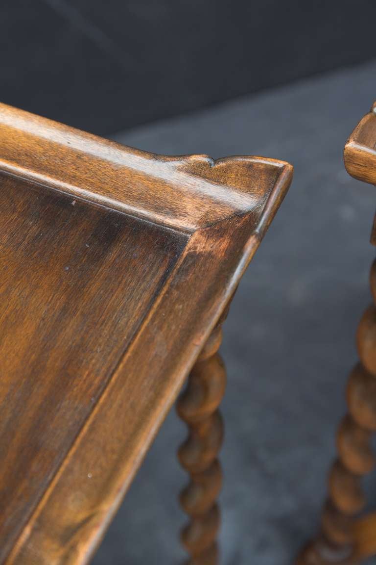 Pair of Barley Twist End Tables 2