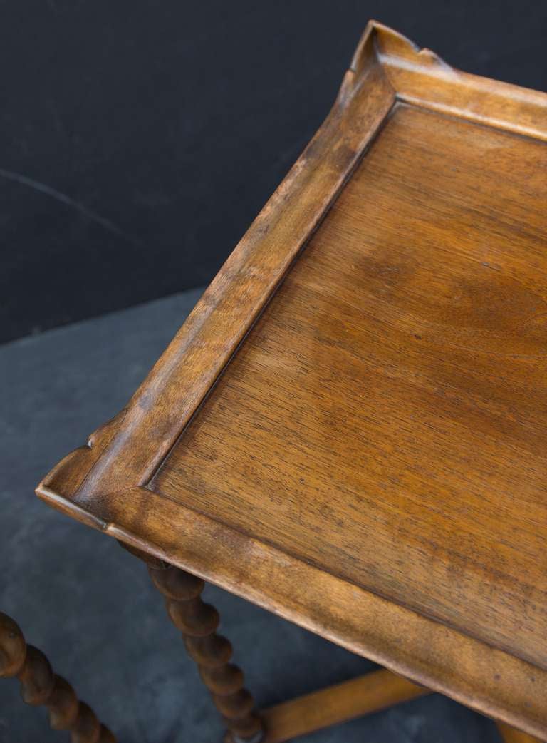 Pair of Barley Twist End Tables 1