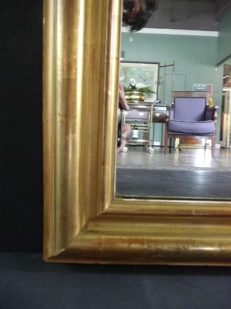 Large Louis Philippe Gilt Mirror (H 35 1/2 x W 27 1/4) 1