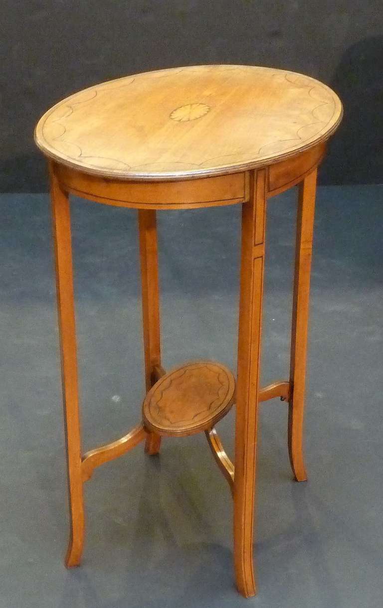 Oval Table of Satinwood 1