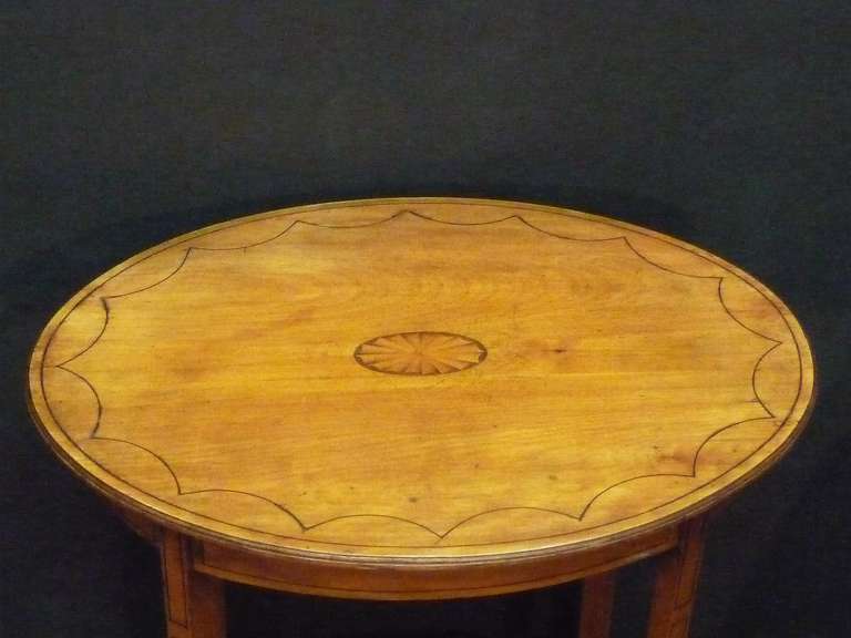 Oval Table of Satinwood 2