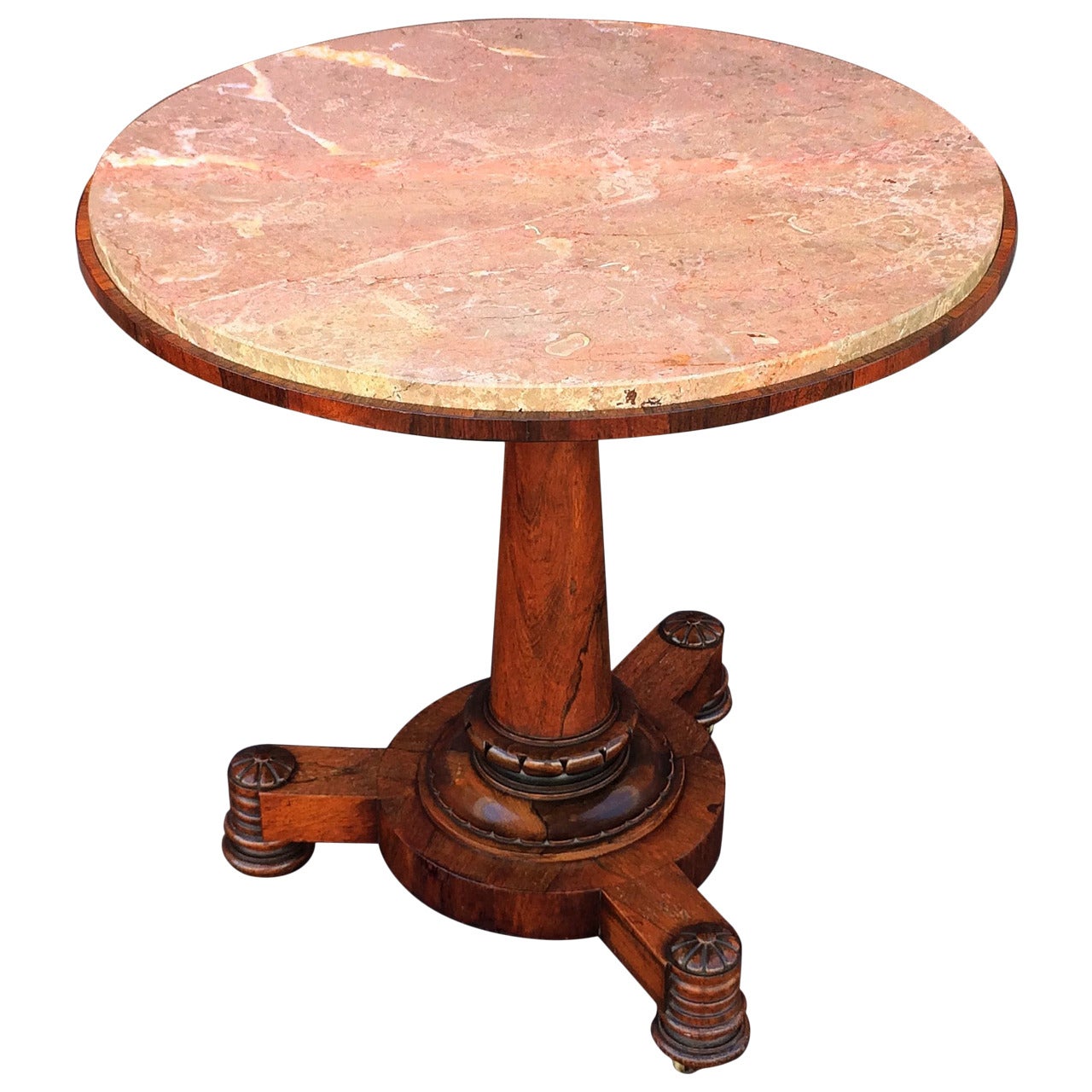 French Gueridon or Round Table of Rosewood