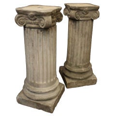 English Garden Stone Columns (Pair Available)