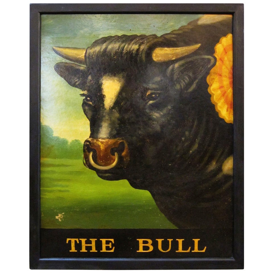 English Pub Sign - The Bull