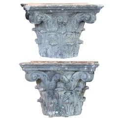 Large English Ornamental Garden Stone Capitals 'Individually Priced'