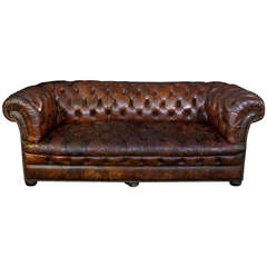 Antique English Chesterfield Sofa