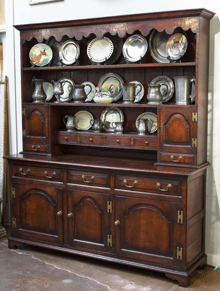 19th Century Welsh Dresser Cupboard of Oak