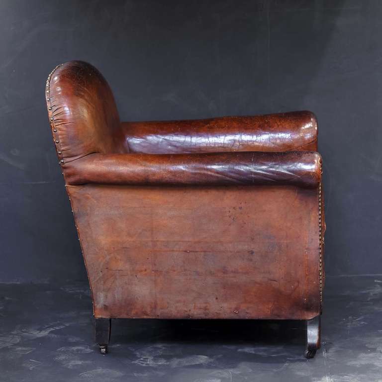 French Leather Club Chair 1