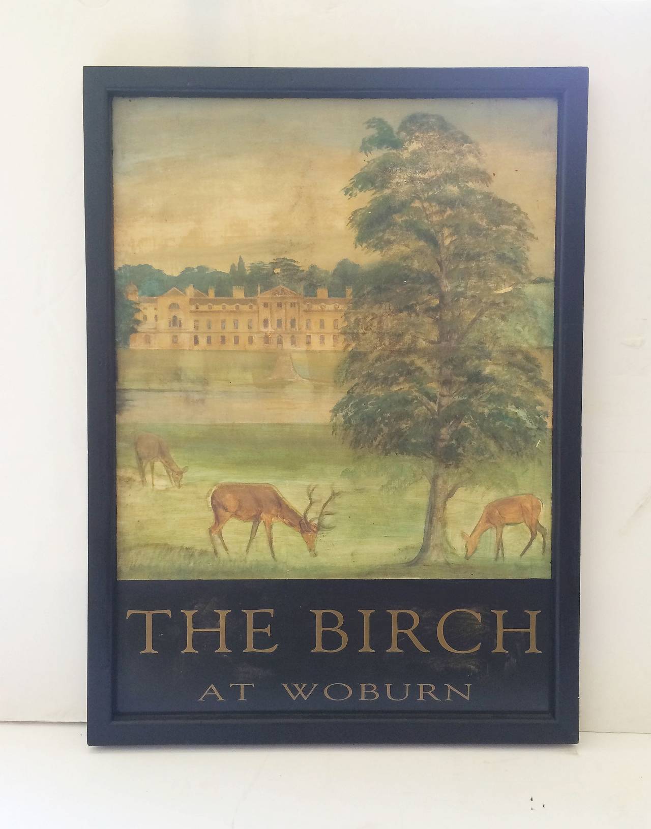 English Pub Sign, "The Birch at Woburn"